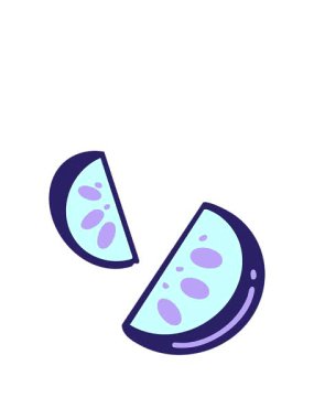 İki dilim Brezilya limon çizgi filminin animasyonunu genişletiyorum.