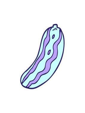 Karikatür karalama salatalığı bitkisinin titreşimli hareketi