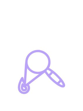 Büyüteç yanan sembol simgesinin canlandırılması