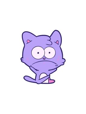 Sinirli bir kedinin çizgi filminin dikkat çekici animasyonu