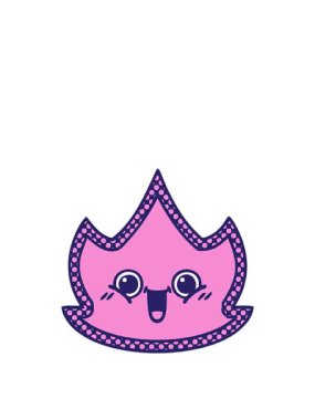 Yangının tuhaf çizgi filminin zıplama hareketi animasyonu