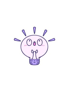 Parlayan bir elektrik ampulünün karikatürünün satış animasyonu