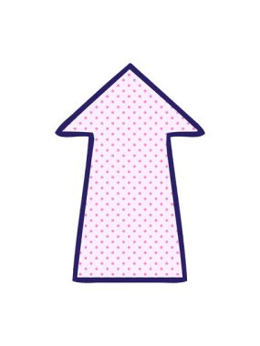 Çizgi film ok illüstrasyonunun ışık efekti canlandırması