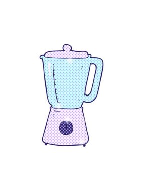 freehand çizilmiş çizgi film karıştırıcısının parlatıcı etkisi