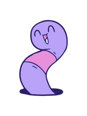 Mutlu solucanın animasyonunu salla ve durdur.