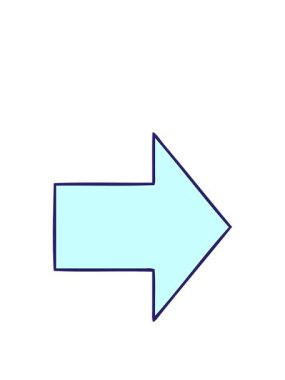 işaret eden bir okun karikatürünün animasyonunu genişletiyorum