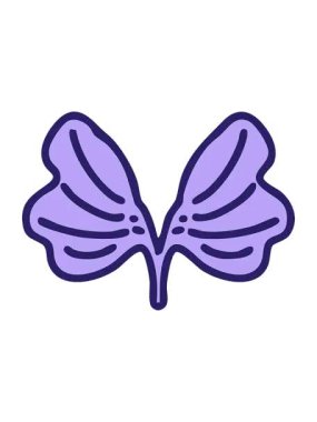 Geleneksel Japon ginko yaprağı sembolünün pixelize etkisi