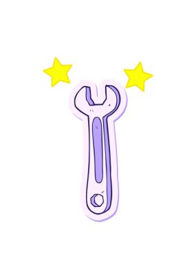 dönen yıldızlar çizgi film anahtarının çıkartmasının animasyonu