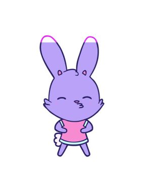 Meraklı tavşan çizgi filminin animasyonunu aç.