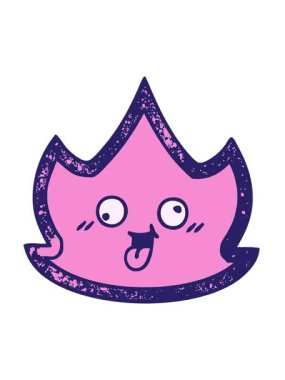 Yangının eski grunge dokusunun titreşimli animasyonu