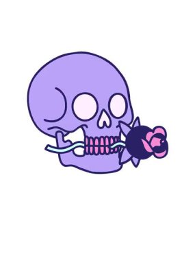 Dövmenin canlandırmasını geleneksel kafatası stilinde yükselt ve yüzdür