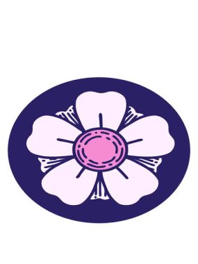 bir çiçeğin çizilmiş görüntüsünün hareketli animasyonu