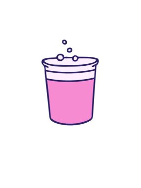 Kalkıp havada süzülen el animasyonu çizilmiş garip çizgi film bira bardağı