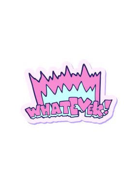 Bir karikatür çıkartmasının dönen hareket animasyonu.