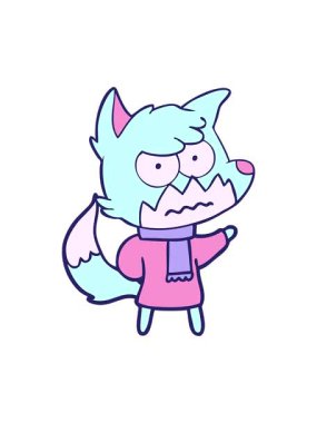 Sevimli kurdun dikkat çekici animasyonu.