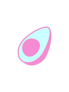 Avokado illüstrasyon tasarımının yıldız patlaması etkisi animasyonu