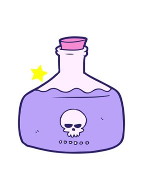 Kıvılcım saçan yıldızlar, suikastçı zehri şişesinin animasyonunu etkiler.