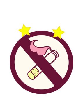 dönen yıldızlar sigara içilmeyen şirin bir çizgi filmin animasyonu parlak renkli işaret levhasına izin veriliyor