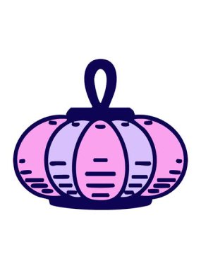 Asılan bir fenerin neon ışığı animasyonu geleneksel olarak Japon usulü yapılır.