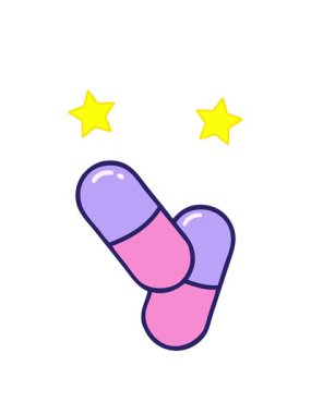 dönen yıldızlar çizgi film haplarının animasyonu