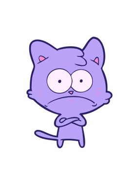 Sinirli kedi çizgi filminin animasyonunu salla ve durdur