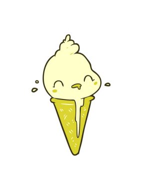 Garip dondurma tasarımının renk animasyonu değişiyor