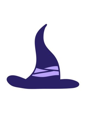 Ürkütücü bir cadı şapkası tasarımının hareketli animasyonu