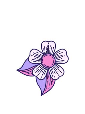 Çiçek tasarımının zıplama hareketi animasyonu