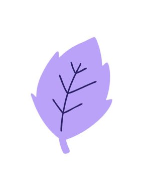 Basit çizgi film yaprağının hareketli animasyonunu oynat