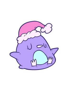 Noel pengueninin sevimli çizgi filminin hareketli animasyonu