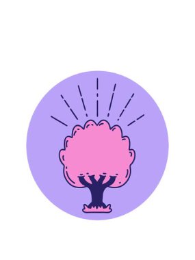 Dövme stili bir ağacın karalamalarının animasyonunu genişletiyor