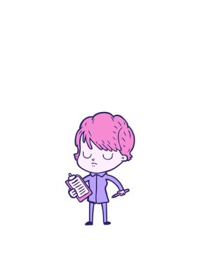 neon tarzı çizgi film kadın karakterinin animasyonunu genişletiyorum.