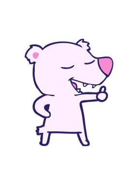 Sevimli bir oyuncak ayının çizgi filminin animasyonunu görüntüle