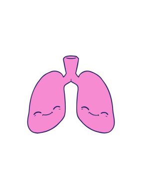 Ciğerlerde yıldız patlaması etkisi çizgi filmi