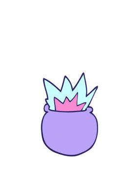 Karikatür karikatür hareketli kazanın yükselişi ve yüzüşü