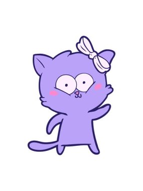 Çizgi film karakteri kedi çiziminin canlandırmasını salla ve duraklat