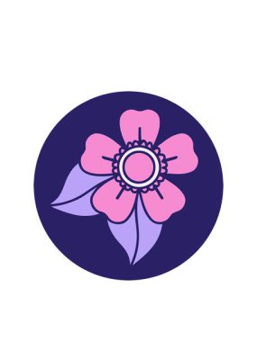 yanıp sönen radyan çizgileri çiçeğin dekoratif çizimlerinin canlandırması