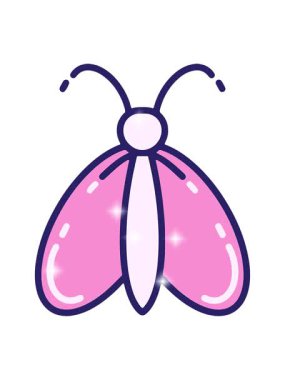 Basit, cesur kelebeğin ışıltı etkisi.