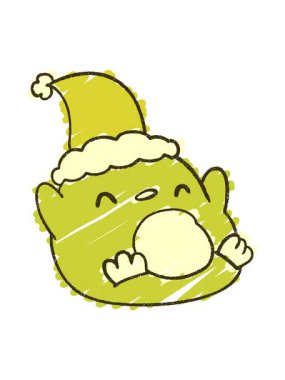 Noel Penguen Tebeşiri Çiziminin Renk Canlandırması