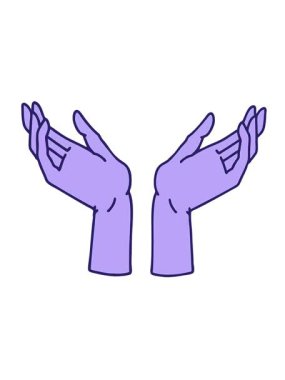 Titreşimli hareketler, açık ellerin ikonik dövme stili.