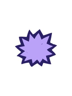 Bir patlamanın karikatür çiziminin bölünme etkisi