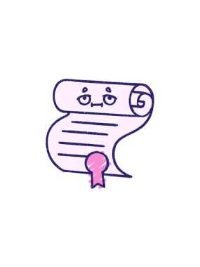 Sertifika Tebeşir Çiziminin gösterişli satış animasyonu