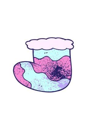 Noel çorabının hareketli animasyonu