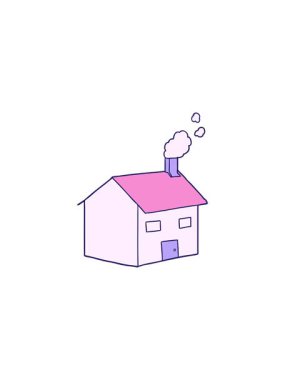 Çizgi film evinin satış flaş animasyonu