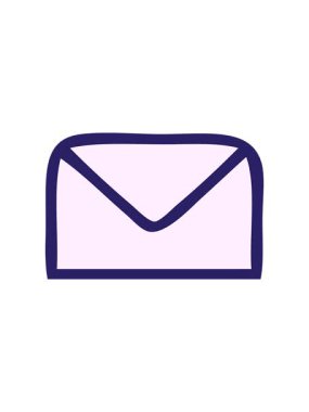 Gradyan gölgelendirilmiş kağıt zarfının hareketli canlandırması