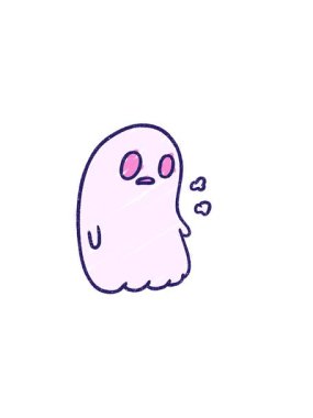 Hayalet Tebeşir Çiziminin yatay titreşimli animasyonu