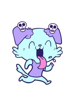 Çizgi filmlerdeki nefes nefese koşan köpek animasyonları.