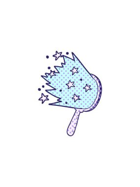 karikatür sihirli aynanın radyoaktif parlayan animasyonu