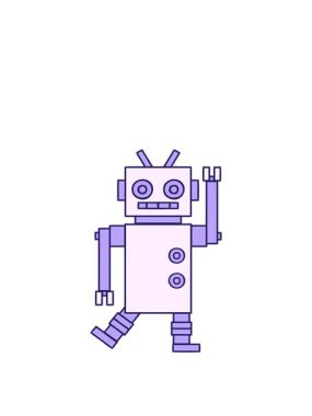 Dans eden bir robotun animasyonunu genişletiyorum.