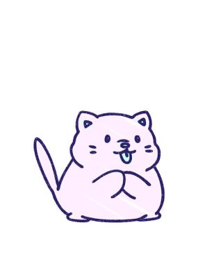 Kedi Chalky Çiziminin animasyonunu genişletiyorum